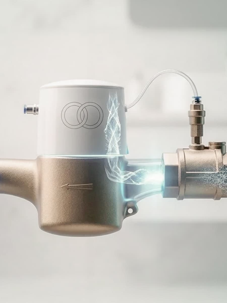Adoucisseur d'eau CO2 sans sel pour la protection de l'installation de chauffage